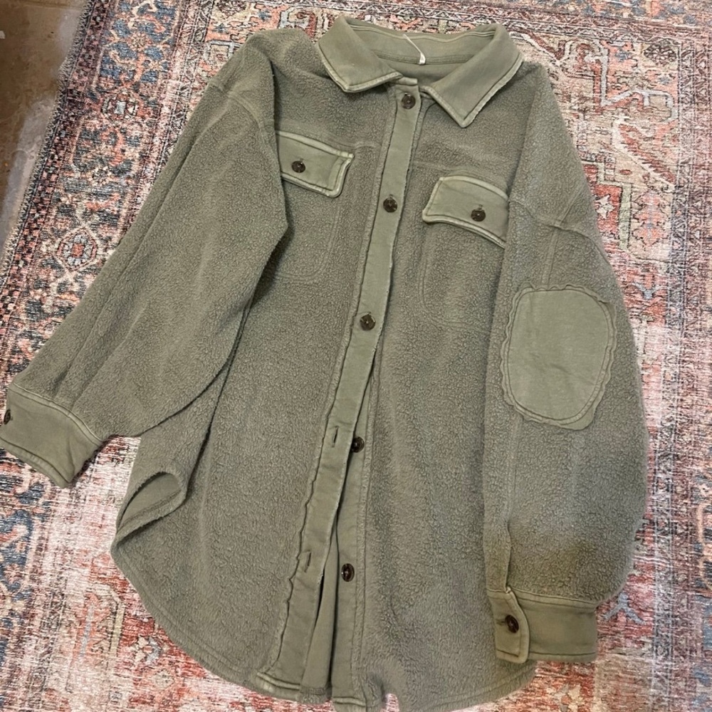 Free people jacket in green